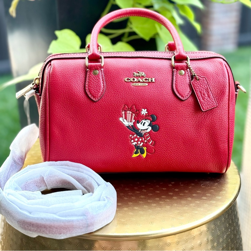 COACH x Disney NWT Red Rowan Satchel - Minnie Mouse!